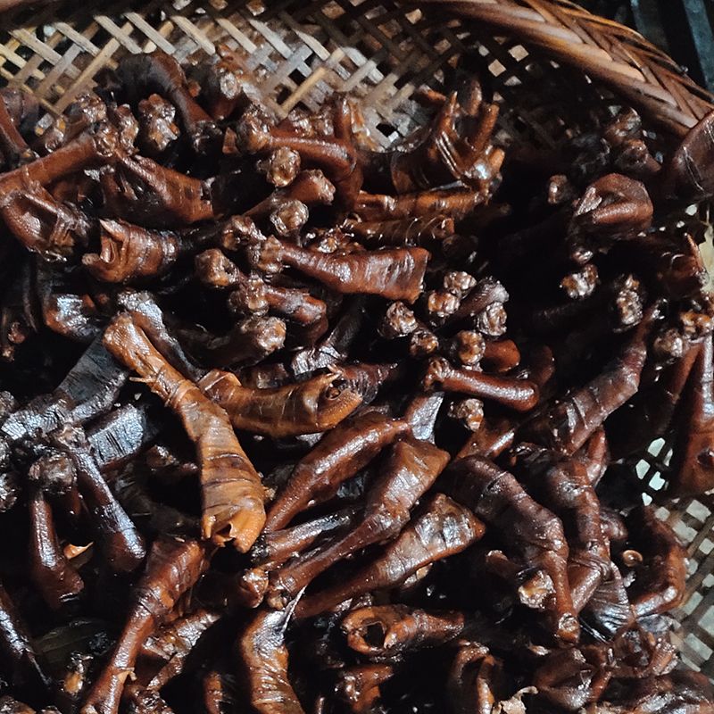 鹵鴨腳包鴨包腸湖南邵陽特產小吃柴火煙熏臘肉五花鴨掌爪即食5個